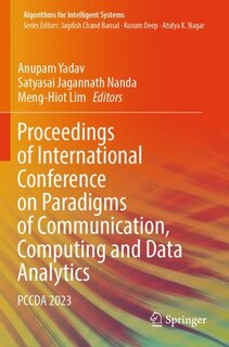 Couverture_Proceedings of International Conference on Paradigms of Communication, Computing and Data Analytics