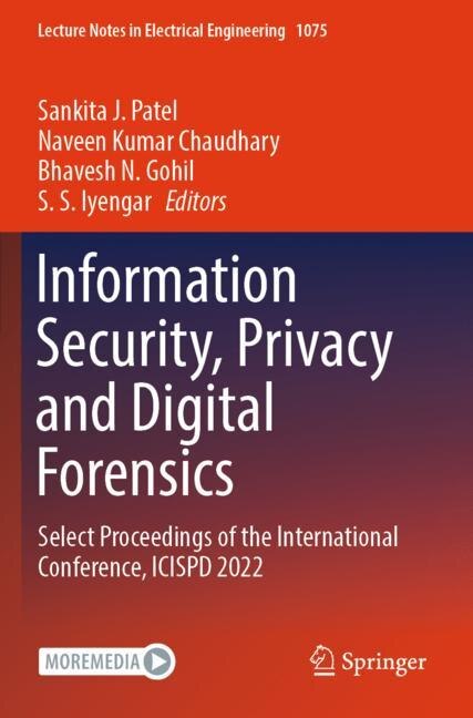 Couverture_Information Security, Privacy and Digital Forensics