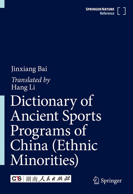 Couverture_Dictionary of Ancient Sports Programs of China (Ethnic Minorities)