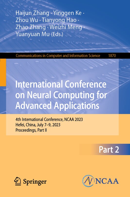 Couverture_International Conference on Neural Computing for Advanced Applications