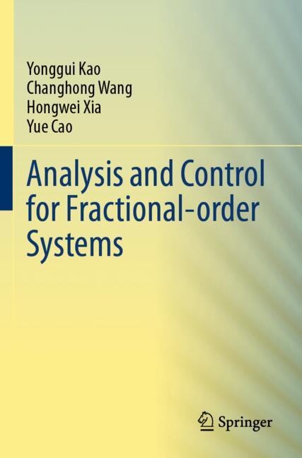 Front cover_Analysis and Control for Fractional-order Systems