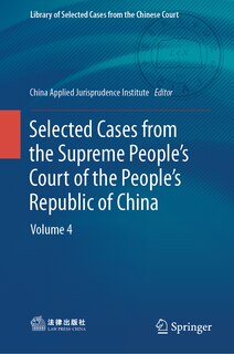 Couverture_Selected Cases from the Supreme People's Court of the People's Republic of China