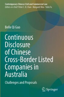 Front cover_Continuous Disclosure of Chinese Cross-Border Listed Companies in Australia