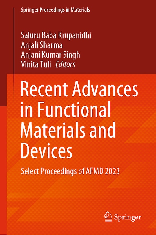 Couverture_Recent Advances in Functional Materials and Devices