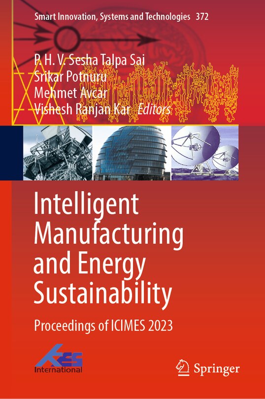 Front cover_Intelligent Manufacturing and Energy Sustainability