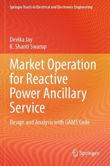 Front cover_Market Operation for Reactive Power Ancillary Service