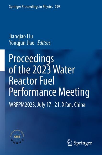 Front cover_Proceedings of the 2023 Water Reactor Fuel Performance Meeting