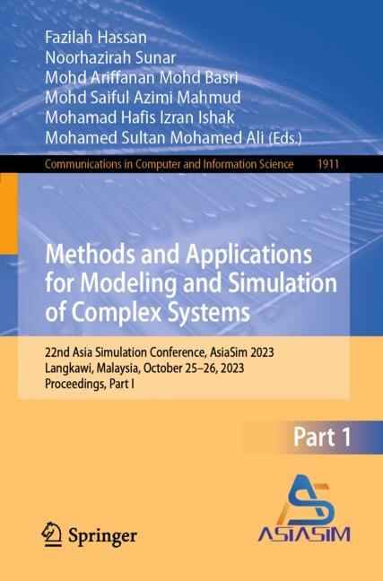 Couverture_Methods and Applications for Modeling and Simulation of Complex Systems