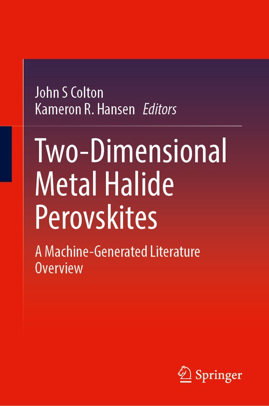 Front cover_Two-Dimensional Metal Halide Perovskites