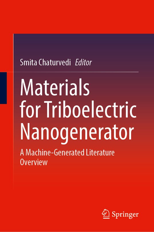 Front cover_Materials for Triboelectric Nanogenerator