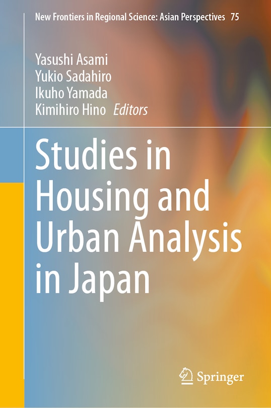 Front cover_Studies in Housing and Urban Analysis in Japan