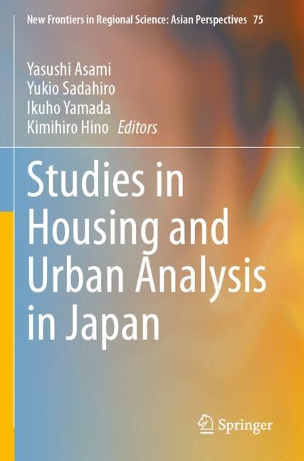 Front cover_Studies in Housing and Urban Analysis in Japan