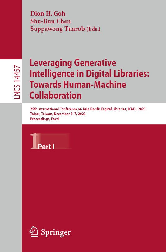 Front cover_Leveraging Generative Intelligence in Digital Libraries