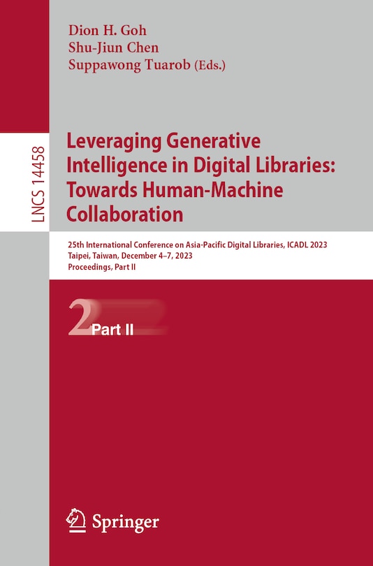 Front cover_Leveraging Generative Intelligence in Digital Libraries