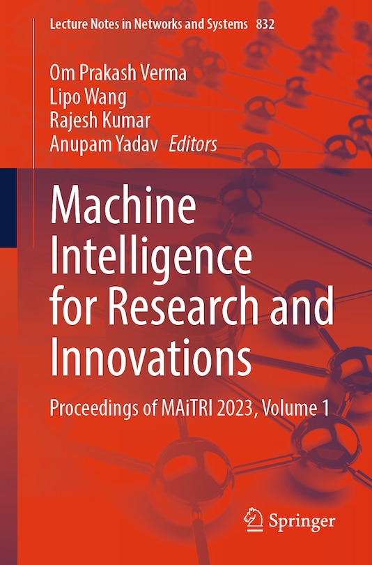Front cover_Machine Intelligence for Research and Innovations