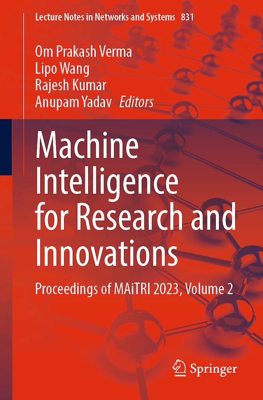 Front cover_Machine Intelligence for Research and Innovations