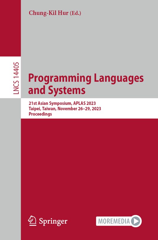 Front cover_Programming Languages and Systems