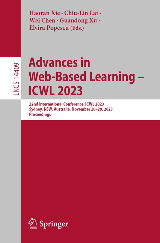 Front cover_Advances in Web-Based Learning - ICWL 2023