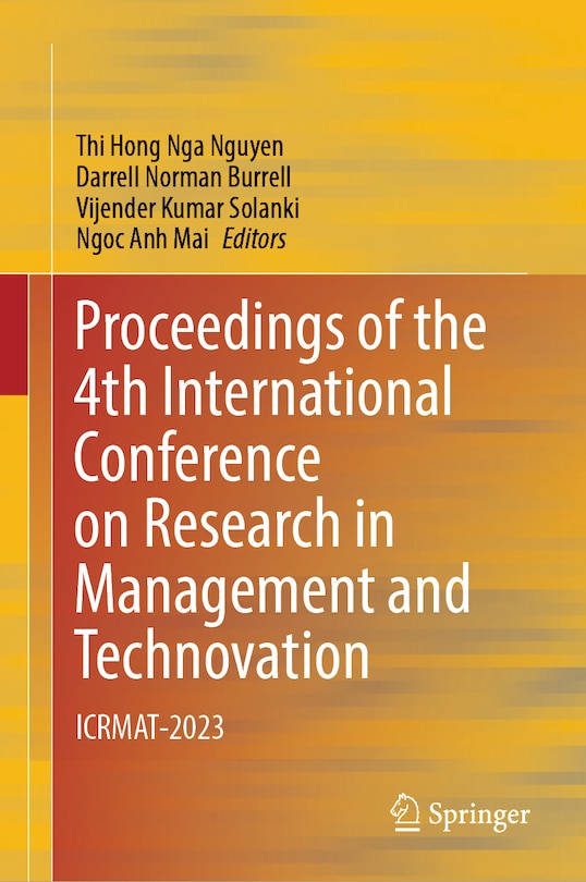 Front cover_Proceedings of the 4th International Conference on Research in Management and Technovation