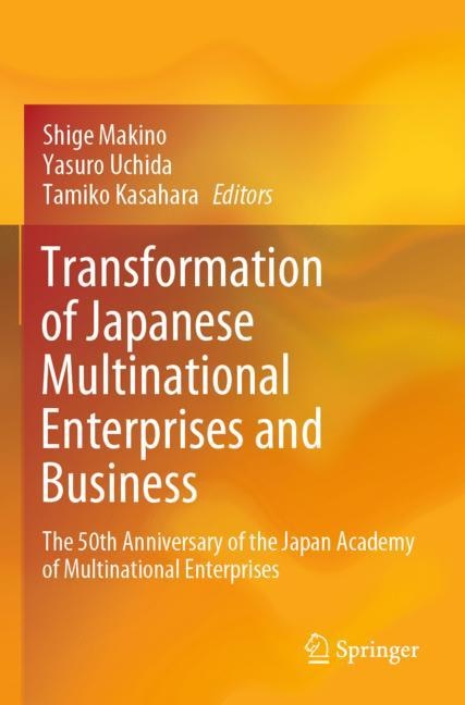 Couverture_Transformation of Japanese Multinational Enterprises and Business