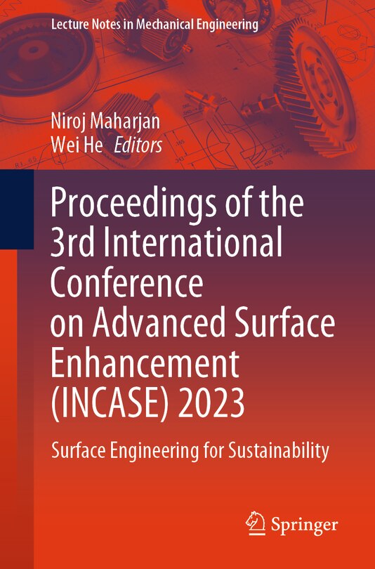 Couverture_Proceedings of the 3rd International Conference on Advanced Surface Enhancement (INCASE) 2023