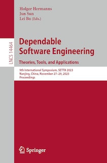 Front cover_Dependable Software Engineering. Theories, Tools, and Applications