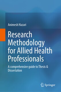 Front cover_Research Methodology for Allied Health Professionals