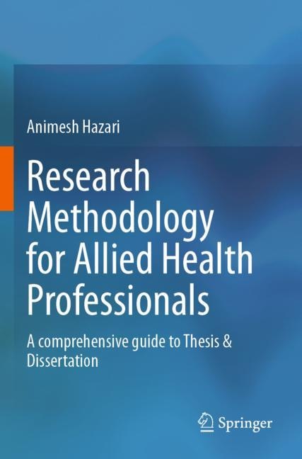 Front cover_Research Methodology for Allied Health Professionals