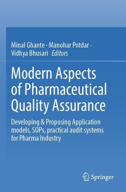 Front cover_Modern Aspects of Pharmaceutical Quality Assurance