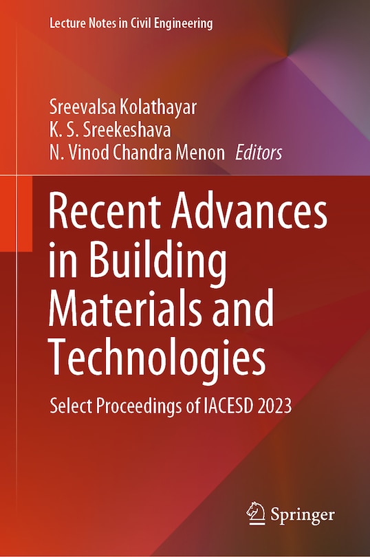 Front cover_Recent Advances in Building Materials and Technologies