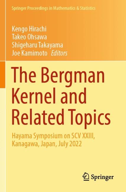Couverture_The Bergman Kernel and Related Topics