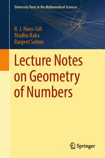 Couverture_Lecture Notes on Geometry of Numbers