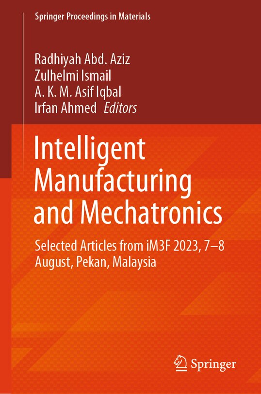 Couverture_Intelligent Manufacturing and Mechatronics