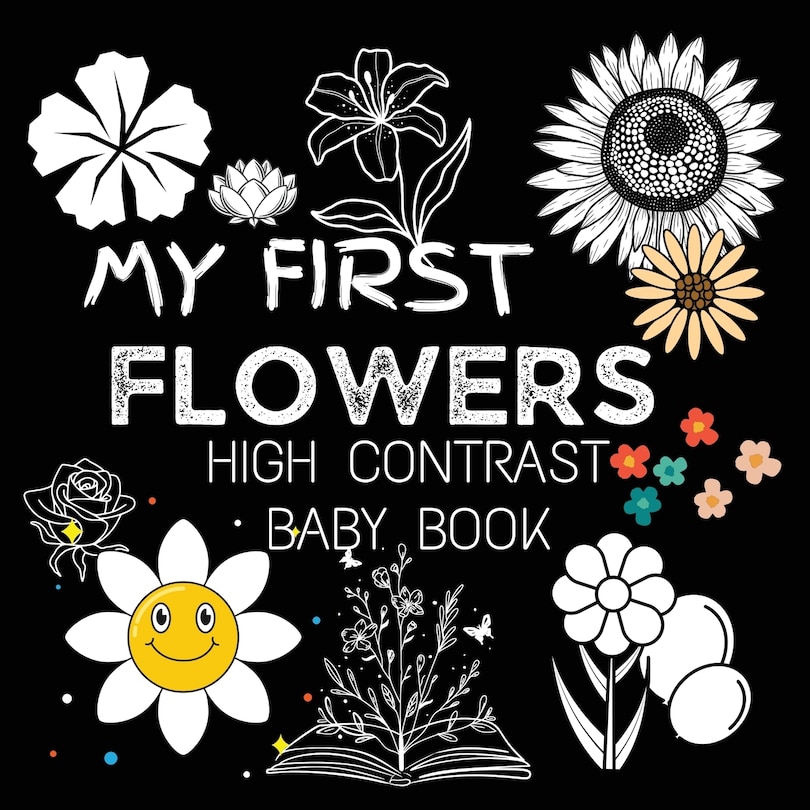 Front cover_High Contrast Baby Book - Flowers