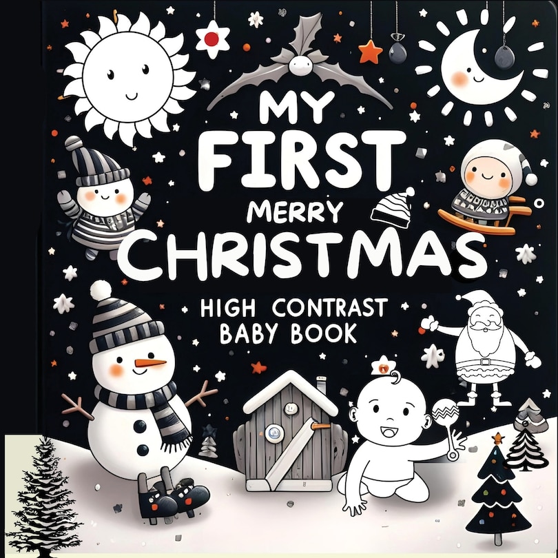 Front cover_High Contrast Baby Book - Merry Christmas