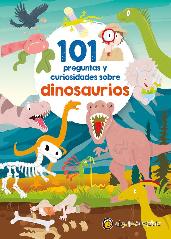 Couverture_101 Preguntas y curiosidades sobre dinosaurios / 101 Questions and Curiosities About Dinosaurs