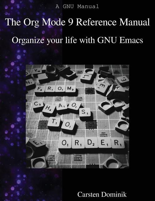 Front cover_The Org Mode 9 Reference Manual