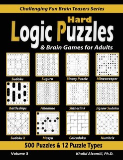 Front cover_Hard Logic Puzzles & Brain Games for Adults