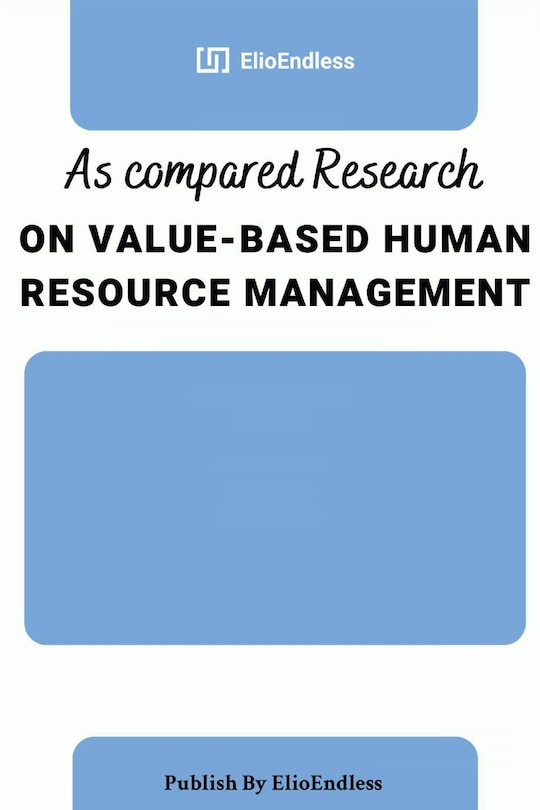 Couverture_As compared Research on Value-Based Human Resource Management