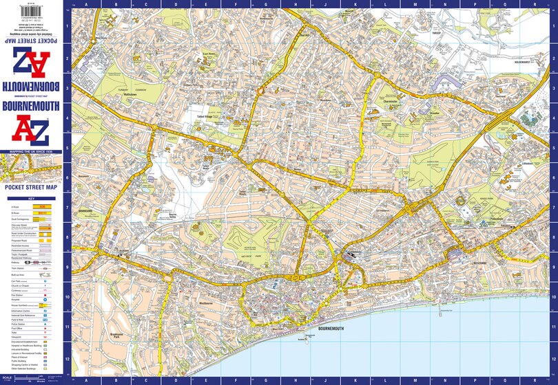 Sample content_Bournemouth A-Z Pocket Street Map: Accurate street map for easy navigation