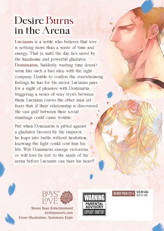 Couverture arrière_Bowing to Love: The Noble and the Gladiator (Light Novel)