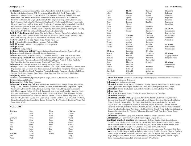 Sample content 2_Bradford’s Crossword Solver’s Dictionary: More than 330,000 solutions for cryptic and quick puzzles
