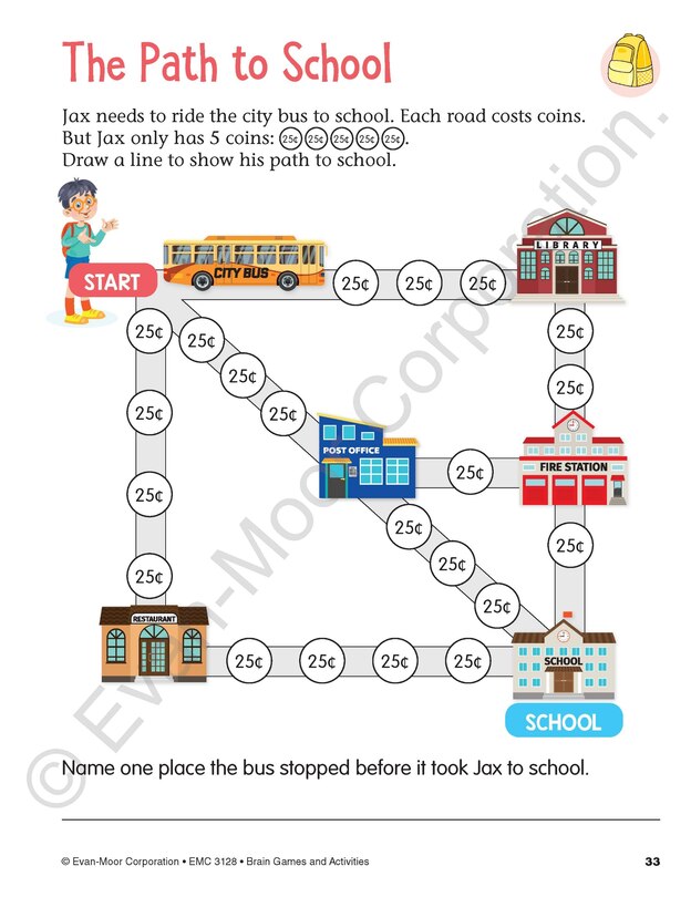 Sample content 3_Brain Games and Activities, Age 6 - 7 Workbook