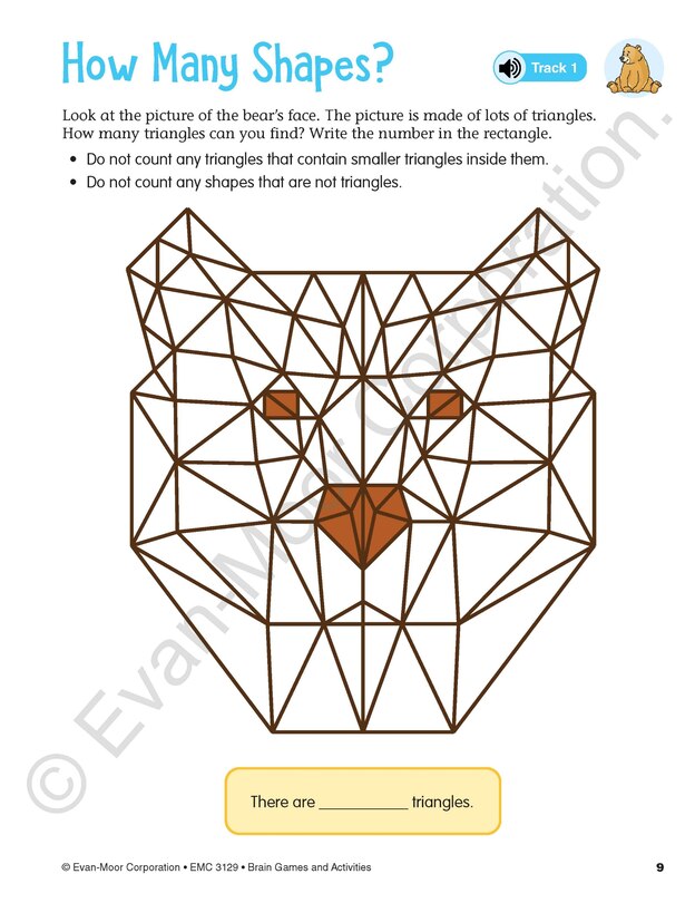 Aperçu du contenu_Brain Games and Activities, Age 8 - 9 Workbook