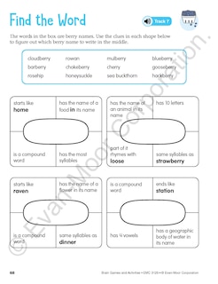 Aperçu du contenu 3_Brain Games and Activities, Age 8 - 9 Workbook