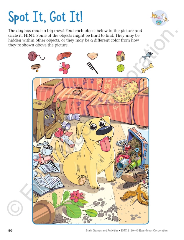 Aperçu du contenu 5_Brain Games and Activities, Age 8 - 9 Workbook