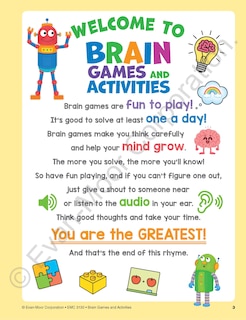 Sample content_Brain Games and Activities, Age 10 - 11 Workbook