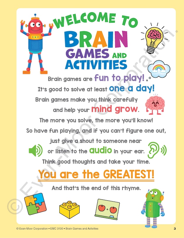 Sample content_Brain Games and Activities, Age 10 - 11 Workbook
