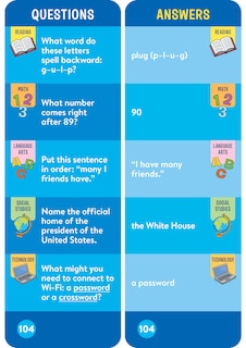 Sample content 3_Brain Quest 1st Grade Smart Cards Revised 5th Edition