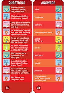 Aperçu du contenu 2_Brain Quest 6th Grade Smart Cards Revised 4th Edition